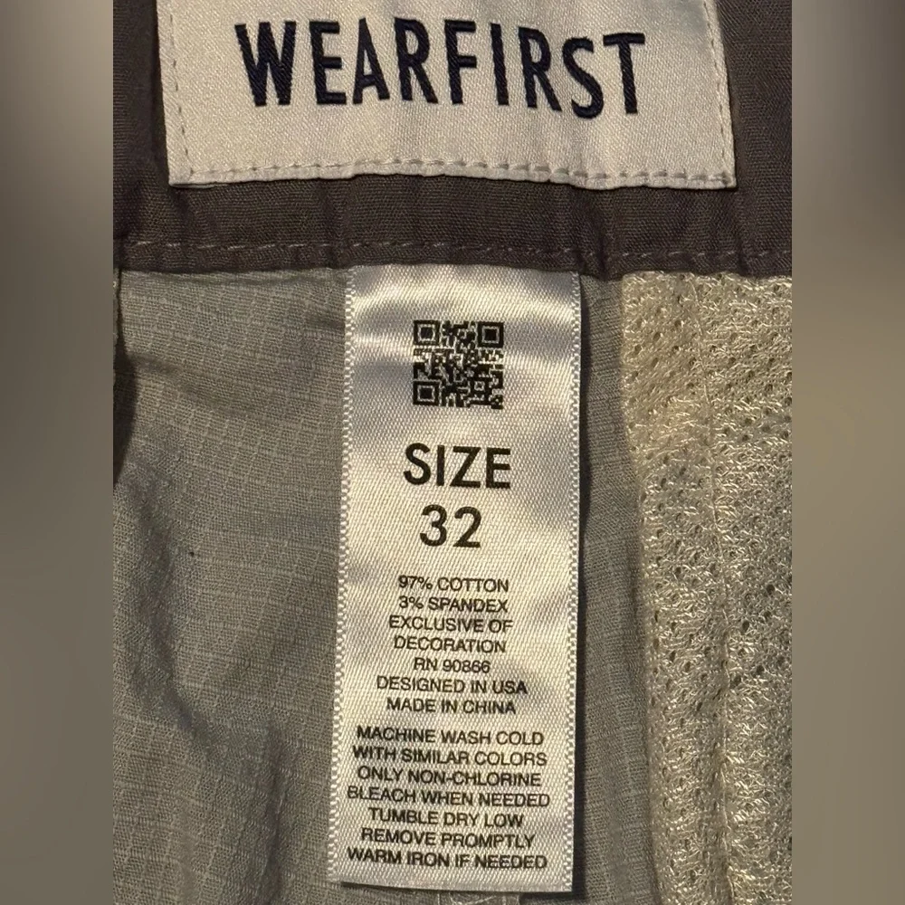 Wearfirst Gray High Rise Men's Cargo Shorts with Zipper Pockets